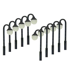 Evemodel LYM23 10 STK. LED Straßenlampen Lampen 21mm Spur Z 1:200 Leuchte Straßenlampen 3v NEU - 1