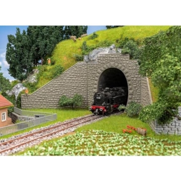 Faller 120576-2 Tunnelportale, 1-gleisig - Spurweite H0 - 1