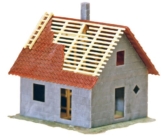 FALLER 130246 - Haus im Bau, 80 x 75 x 65 mm, Grau, Braun, Hellgelb - 1