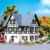 FALLER 130259 - Fachwerk-Zweifamilienhaus, Grau, Weiß, - 2