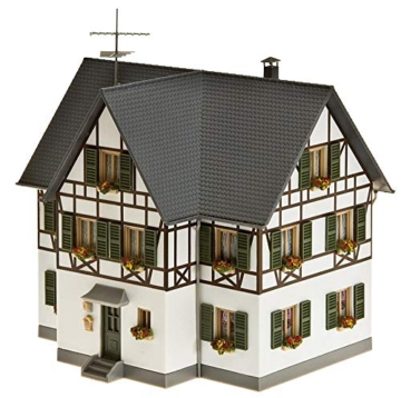 FALLER 130259 - Fachwerk-Zweifamilienhaus, Grau, Weiß, - 3