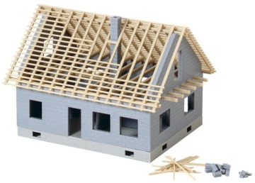 FALLER 130303 - Einfamilienhaus im Bau, 18.6 x 5.2 x 27.8 cm - 1