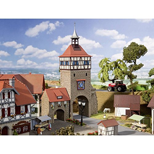Faller 130406 H0 Stadttor mit Torhaus, Orange, Braun - 1