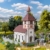 Faller 130679 - Dorfkirche mit Kirchhof - Spurweite H0 - 1