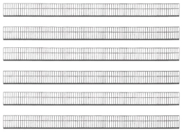 FALLER 180413 - Schutzzaun, Large, Grau - 1