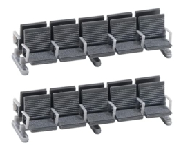 Faller 180867 zwei Bahnsteigbänke Bahnhofsbänke moderne Wartebänke zum Bahnhof 1:87 HO Spur H0 Neu - 1