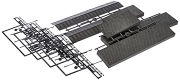 FALLER 2 Bahnsteige Waldbrunn Modellbausatz mit 34 Einzelteilen 358 x 55 x 62 mm I Modelleisenbahn Zubehör H0 Gebäude I Modelleisenbahn H0 Bahnsteige - 4