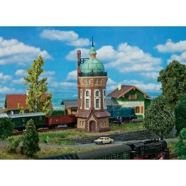 Faller 222144 Wasserturm Bielefeld Modellbausatz für die Modelleisenbahn, One Size, Rot/Ausflug, Einfarbig (Getaway Solids) - 1