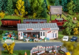 Faller FA 232327 - Eiscafé Tiziano, Zubehör für die Modelleisenbahn, Modellbau, Small - 1