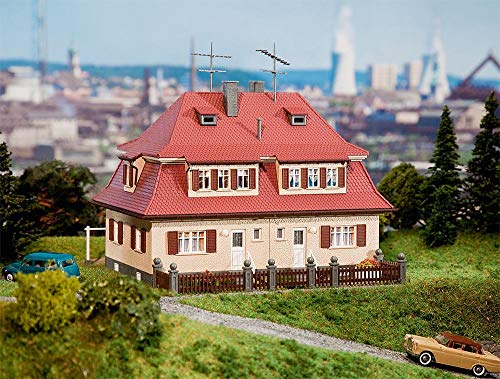 FALLER FA130464 - Siedlungs-Doppelhaus (Klinker), Braun, Beige, Grau - 1