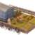 Faller FA180490 - Schrebergarten mit Bauwagen, 13.9 x 3.7 x 22.4 cm, Blau - 1