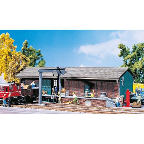 FALLER Lagerschuppen Modellbausatz mit 73 Einzelteilen 222 x 140 x 71 mm I Modelleisenbahn Zubehör H0 Gebäude I Modelleisenbahn H0 Lagerschuppen - 3