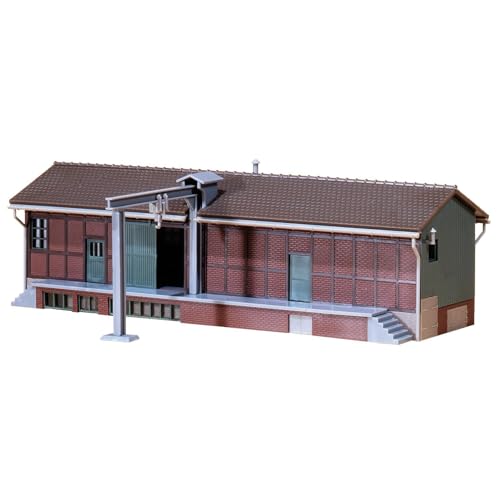 FALLER Lagerschuppen Modellbausatz mit 73 Einzelteilen 222 x 140 x 71 mm I Modelleisenbahn Zubehör H0 Gebäude I Modelleisenbahn H0 Lagerschuppen - 1