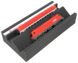 Feldherr Premium Lokliege für Modellbahnen - Magnetstreifen, Wartungsschacht, PU-Schaum, 360x175x70 mm - Ideal für Spur H0 - 1