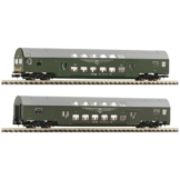 Fleischmann 6260041 N 2er-Set 1: Doppelstockwagen der DR 2. Klasse DBmue, Steuerwagen 2. Klasse DBmq - 1