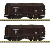Fleischmann 6660035 N 2er-Set Teleskophaubenwagen der ÖBB - 1