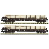 Fleischmann 6660048 N 2er-Set Rungenwagen der ÖBB - 1