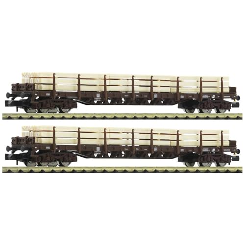Fleischmann 6660048 N 2er-Set Rungenwagen der ÖBB - 1