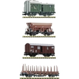 Fleischmann 6660119 N 4er-Set: Güterwagen der DB - 1