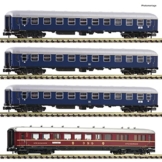 Fleischmann 881910 N 4er-Set Personenwagen Fernzug â€žHans Sachsâ€œ der DB - 1
