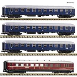 Fleischmann 881910 N 4er-Set Personenwagen Fernzug â€žHans Sachsâ€œ der DB - 1