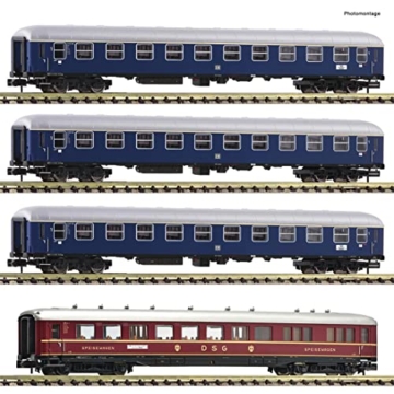 Fleischmann 881910 N 4er-Set Personenwagen Fernzug „Hans Sachs“ der DB - 1