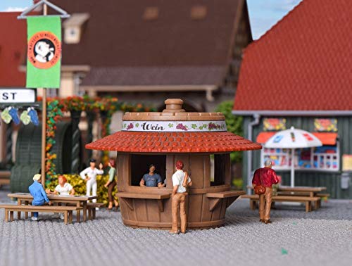 H0 Verkaufsstand Bier und Wein, Modellwelten Bausatz 1:87, Kibri 38673 - 1