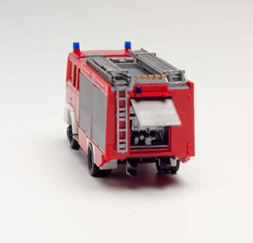 herpa 094092 – Man 90 Löschfahrzeug, LF 16 Feuerwehrauto, Cars, Rotes Miniatur Auto, Modellbau, Miniaturmodelle, Sammlerstück, Kunststoff - Maßstab 1:87 - 6