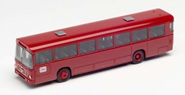 herpa 309561 – SÜ 240 Bahnbus, Deutsche Bahn, Cars, Rotes Miniatur Auto, Modellbau, Miniaturmodelle, Sammlerstück, Kunststoff - Maßstab 1:87 - 2