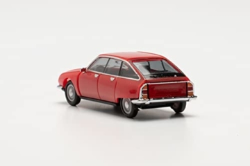 herpa 420433-003 Modellauto Citroen GS, originalgetreu im Maßstab 1:87, Auto Modell für Diorama, Modellbau Sammlerstück, Deko Automodelle aus Kunststoff, Farbe: Geranienrot Miniaturmodell, rot - 5