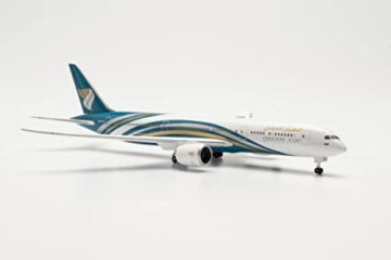 herpa 535823 Oman Air Boeing 787-9 Dreamliner – A4O-SF Modell Flugzeug Modellbau Miniaturmodelle Sammlerstück, Mehrfarbig - 5