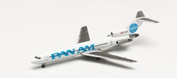 herpa 535885 Luftfahrtgeschichte Boeing 727-200-Last Pan Am Flight Modell Flugzeug Modellbau Miniaturmodelle Sammlerstück, Mehrfarbig - 4