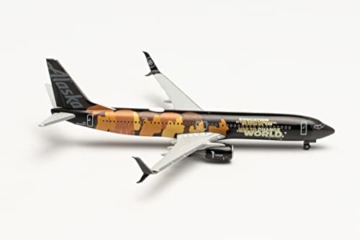 herpa 535922 Alaska Airlines Boeing 737-900 “Our Commitment”, Modell Flugzeug, Modellbau, Miniaturmodelle, Sammlerstück, Mehrfarbig - 4