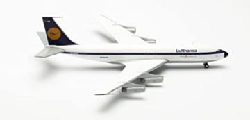 herpa 572019 Flugzeuggeschichte Lufthansa Boeing 707-400 Modell Flugzeug Modellbau Miniaturmodelle Sammlerstück, Mehrfarbig - 1