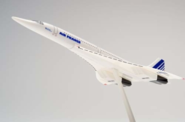 herpa 605816 – Concorde, Air France, Wings, Modell Flugzeug mit Standfuß, Flieger, Modellbau, Miniaturmodelle, Sammlerstück, Kunststoff, Snap Fit - Maßstab 1:250 - 4