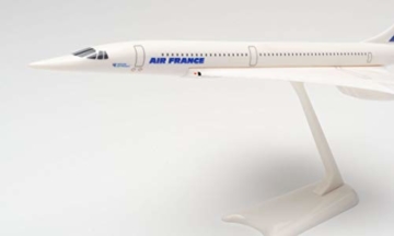 herpa 605816 – Concorde, Air France, Wings, Modell Flugzeug mit Standfuß, Flieger, Modellbau, Miniaturmodelle, Sammlerstück, Kunststoff, Snap Fit - Maßstab 1:250 - 8