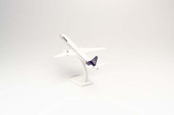 herpa 612432 – Airbus A321, „Die Maus“, Lufthansa Doppeldecker, Wings, Modell Flugzeug mit Standfuß, Modellbau, Miniaturmodelle, Sammlerstück, Kunststoff, Snap Fit - Maßstab 1:250 - 5