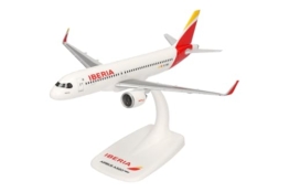 Herpa 613064 Iberia Airbus A320 neo – EC-NER Barajas in Miniatur zum Basteln Sammeln und als Geschenk, Mehrfarbig - 1