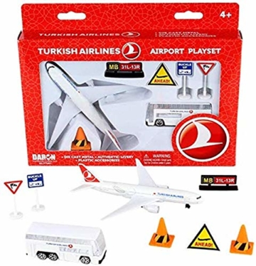 herpa 86RT-5401 Playset Turkish Airlines-in Miniatur zum Basteln Sammeln und als Geschenk, Mehrfarbig - 1