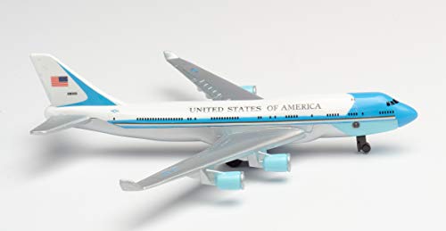 herpa 86RT-5734 Single Airplane Air Force One-in Miniatur zum Basteln Sammeln und als Geschenk, Mehrfarbig - 2