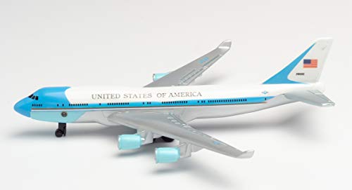 herpa 86RT-5734 Single Airplane Air Force One-in Miniatur zum Basteln Sammeln und als Geschenk, Mehrfarbig - 3