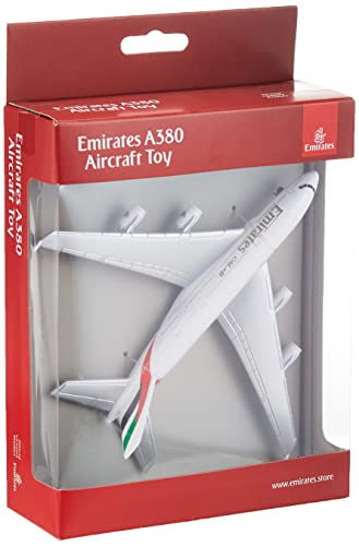 herpa 86RT-9904 – Single Airplane Emirates, Boeing A380, Flugzeug Modell, Flieger, Miniaturmodelle, Kleinmodell, Sammeln, Spielen, Detailgetreu, Metall, Kunststoff, Mehrfarbig - Maßstab 1:500 - 2