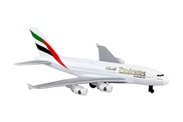 herpa 86RT-9904 – Single Airplane Emirates, Boeing A380, Flugzeug Modell, Flieger, Miniaturmodelle, Kleinmodell, Sammeln, Spielen, Detailgetreu, Metall, Kunststoff, Mehrfarbig - Maßstab 1:500 - 10