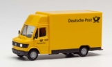herpa 94207 – Mercedes 207D Post Fahrzeug Kögel, Deutsche Post, Cars, Gelber Miniatur Sprinter, Modellbau, Miniaturmodelle, Sammlerstück, Kunststoff - Maßstab 1:87 - 1