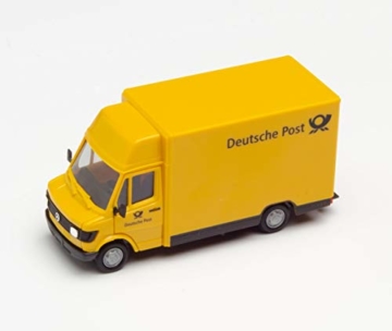 herpa 94207 – Mercedes 207D Post Fahrzeug Kögel, Deutsche Post, Cars, Gelber Miniatur Sprinter, Modellbau, Miniaturmodelle, Sammlerstück, Kunststoff - Maßstab 1:87 - 3