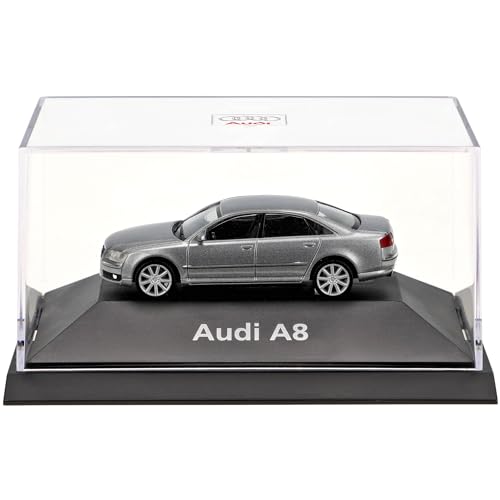 herpa Audi A8 A 8 D3 D 3 Ab 2003 Quarz Grau Ho H0 1/87 Modellauto Modell Auto - 3