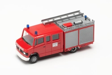 Herpa Basic LKW Modell Mercedes-Benz T2 LF 8/6 "Feuerwehr, Miniatur im Maßstab 1:87, preisgünstiges Einsteigermodell, Made in Germany, Kunststoff - 1