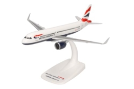 herpa British Airways Airbus A320 neo – G-TTNA in Miniatur zum Basteln Sammeln und als Geschenk, 1:200 - 1