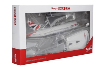 herpa British Airways Airbus A320 neo – G-TTNA in Miniatur zum Basteln Sammeln und als Geschenk, 1:200 - 6