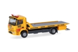 Herpa LKW Modell Mercedes-Benz Atego 13 Plateau-Abschlepp-LKW Jäger, Miniatur im Maßstab 1:87, Sammlerstück, Made in Germany, Kunststoff - 1